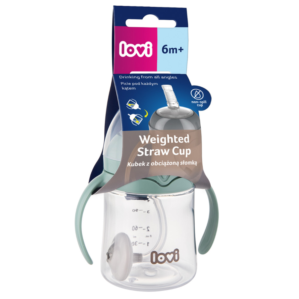 كوب لوفي بيبي ذو قشة مرجحة للأطفال من عمر 6 أشهر فما فوق، 150 مل