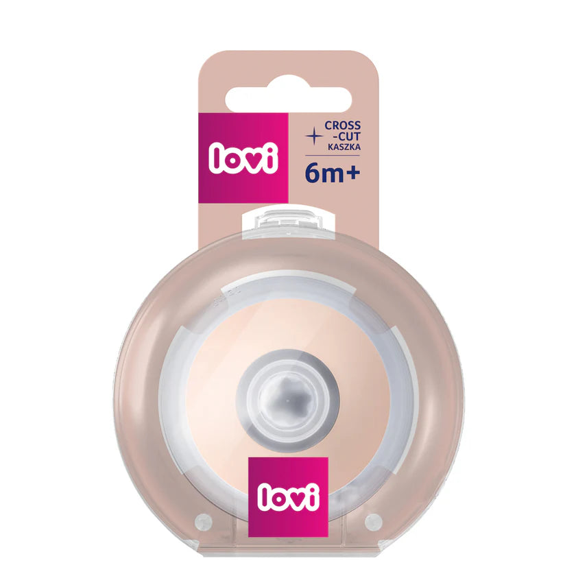 Lovi Baby Teat Mammafeel 6M+ Cross Cut 1PC