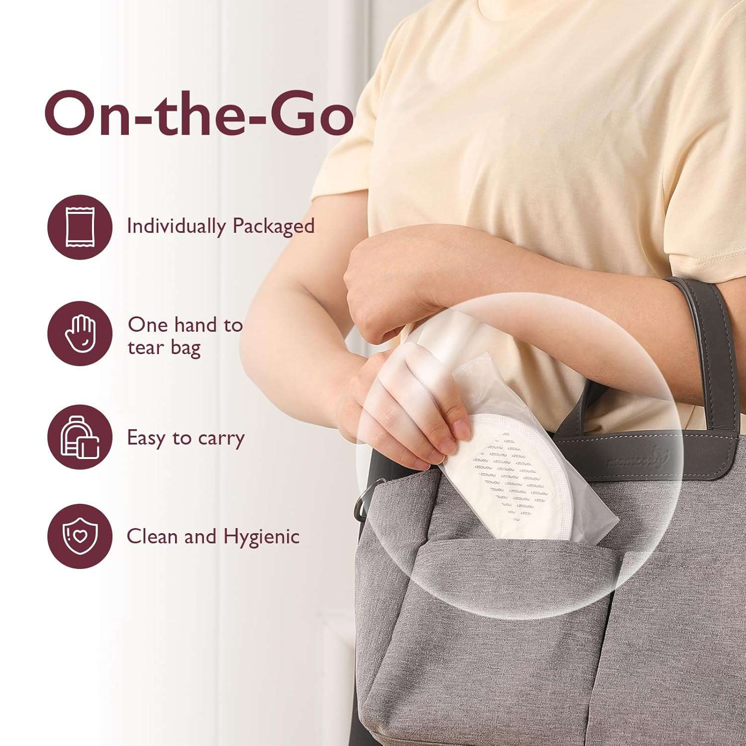 Momcozy Ultra Thin Disposable 120 Nursing Pads