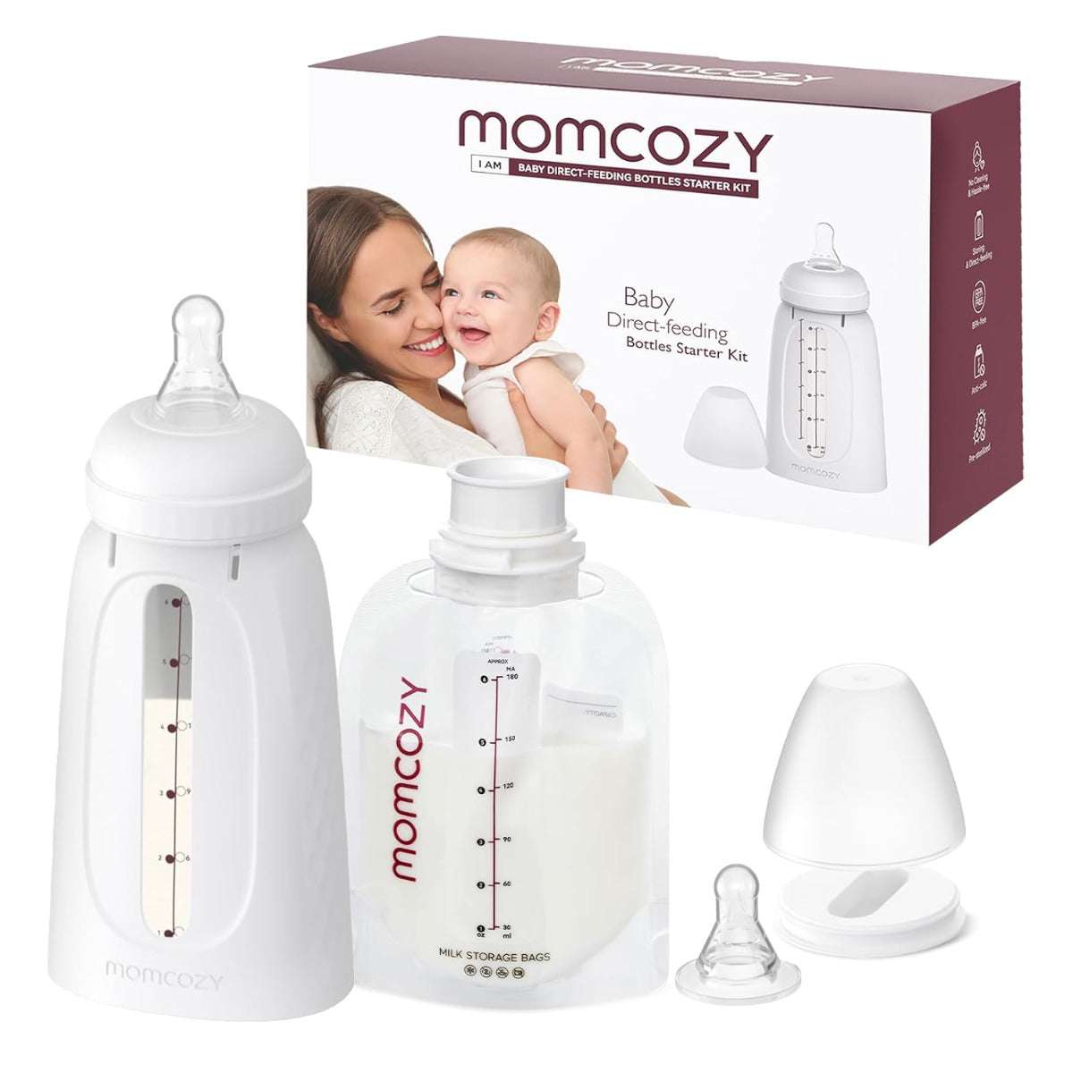 Momcozy Disposable Baby Bottle Kit