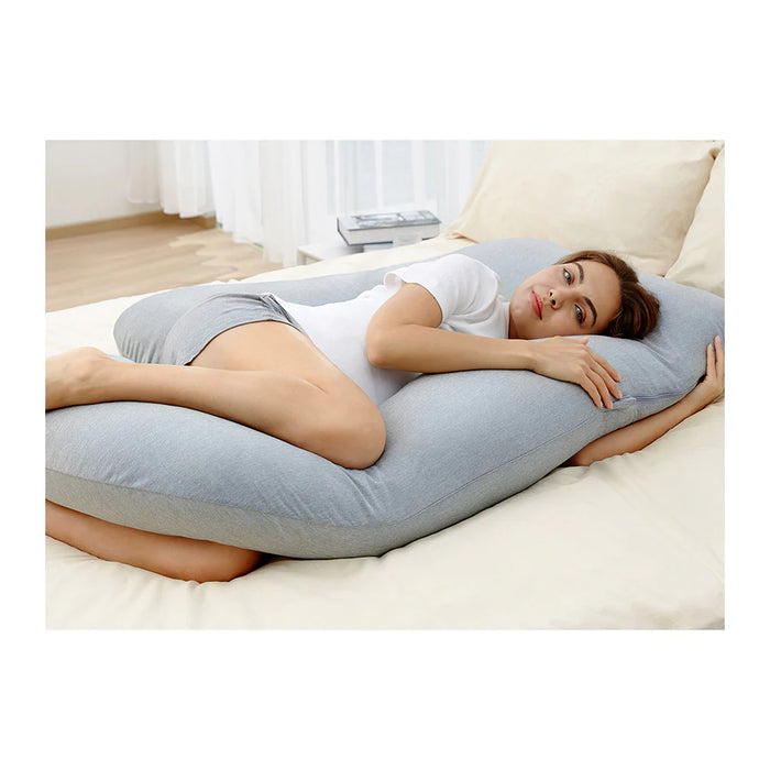 Momcozy U Shaped Cooling Fabric Pregnancy Pillow