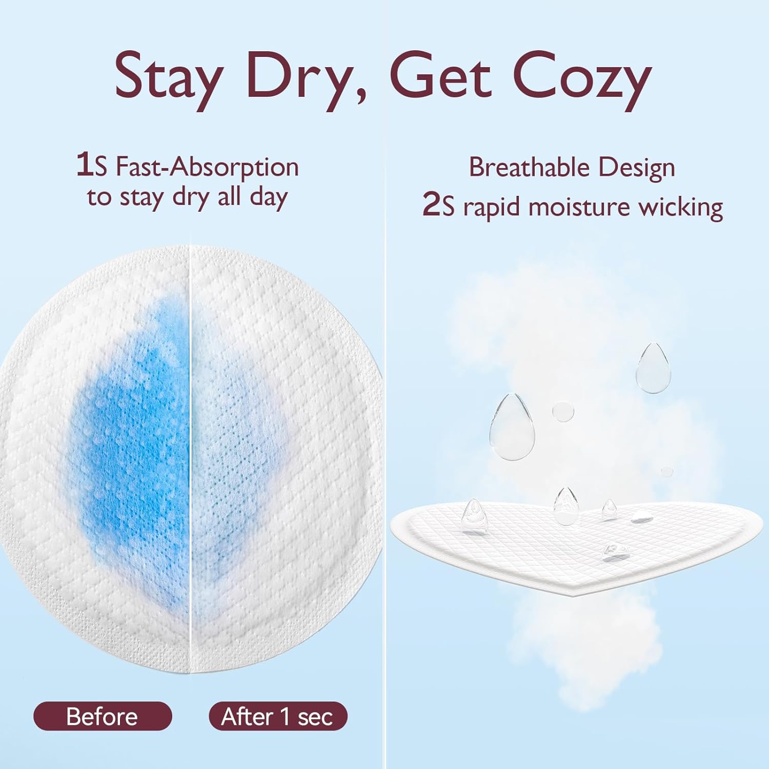 Momcozy Ultra Thin Disposable 60 Nursing Pads