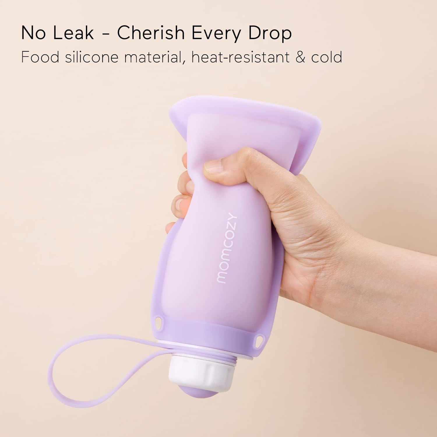 Momcozy Silicone Milk Storage Bags 5pcs Purple