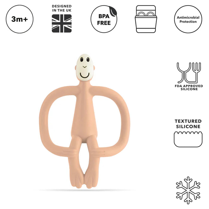 Matchstick Monkey Teething Toy Peach