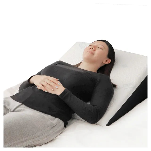 Moon Cool Wedge Pillow with Cool Memory Foam For Acid Reflux