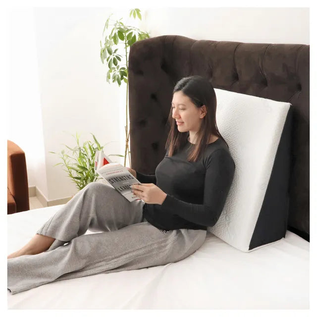 Moon Cool Wedge Pillow with Cool Memory Foam For Acid Reflux