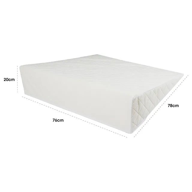 Moon Wedge Pillow For Gerd Acid Reflux (White)
