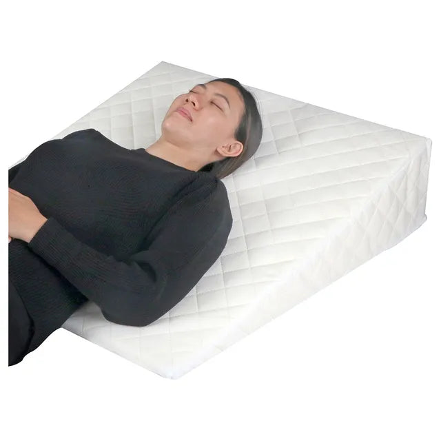 Moon Wedge Pillow For Gerd Acid Reflux (White)