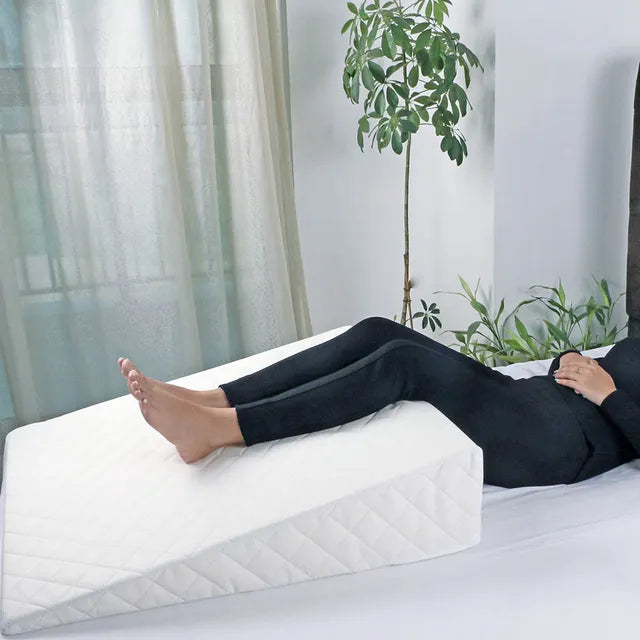 Moon Wedge Pillow For Gerd Acid Reflux (White)