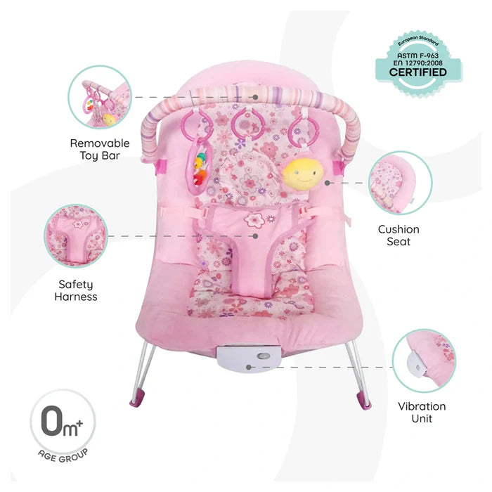 Moon Hop Hop Baby Bouncer Pink