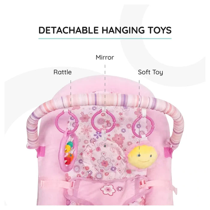 Moon Hop Hop Baby Bouncer Pink
