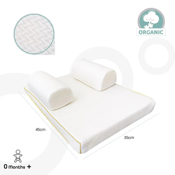 Moon Organic Breathable Sleep Positioner (White)