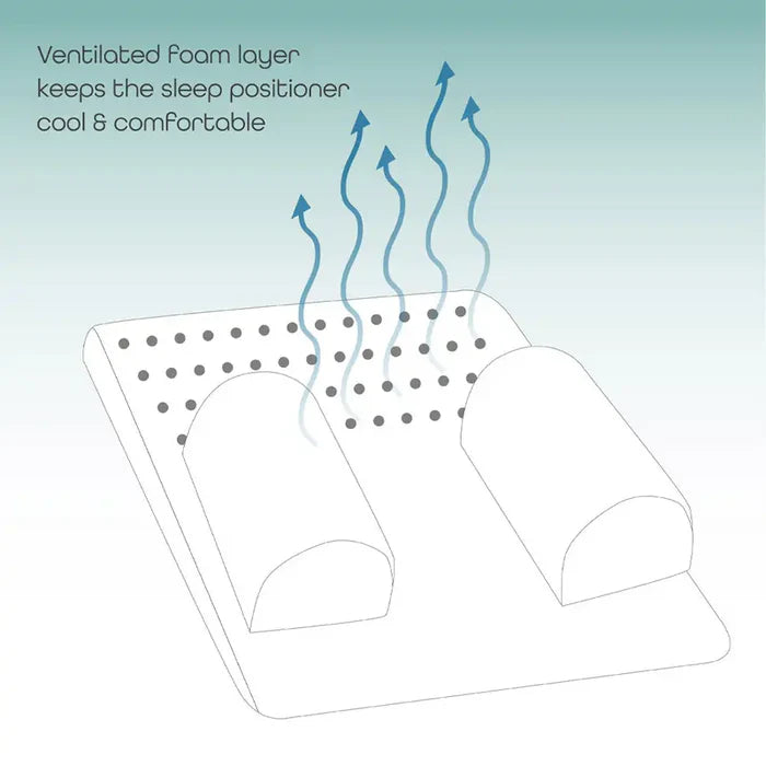 Moon Organic Breathable Sleep Positioner (White)