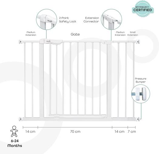 Moon Safety Gate  74.5 114 Cm