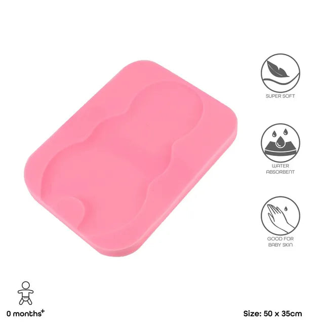 Moon Sponge Baby Bath Holder Pink