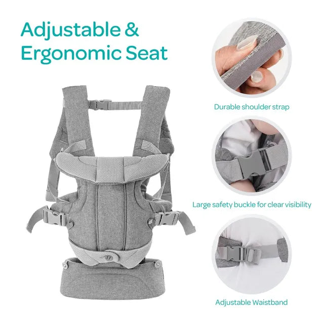 حاملة أطفال مون كاريجو 4 في 1، لون رمادي