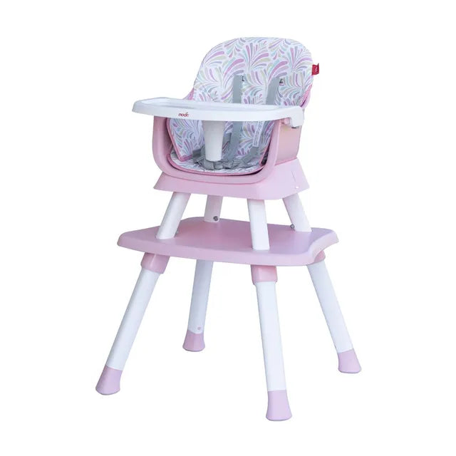 Moon 6 In 1 High Chair with Safety Harness & Belt Pink