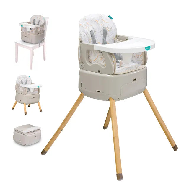 Moon Hiterite 4-In-1 Convertible Baby Highchair Beige