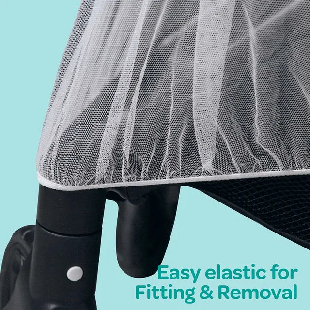 ناموسية شبكية بيضاء اللون لعربة الأطفال مون يونيفرسال