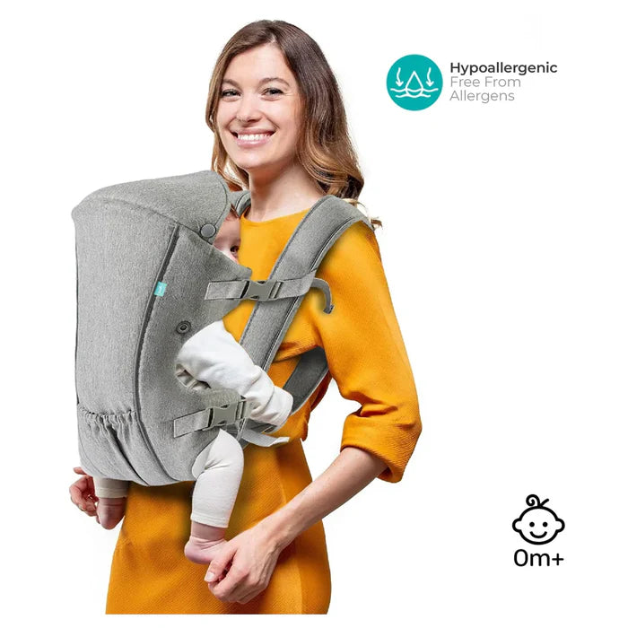 حاملة أطفال مون كاري جو 2 في 1، لون رمادي