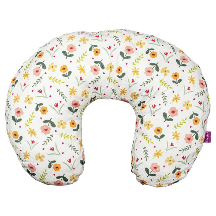 Moon Portable Nursing Support Pillow with Washable Cover Flowers