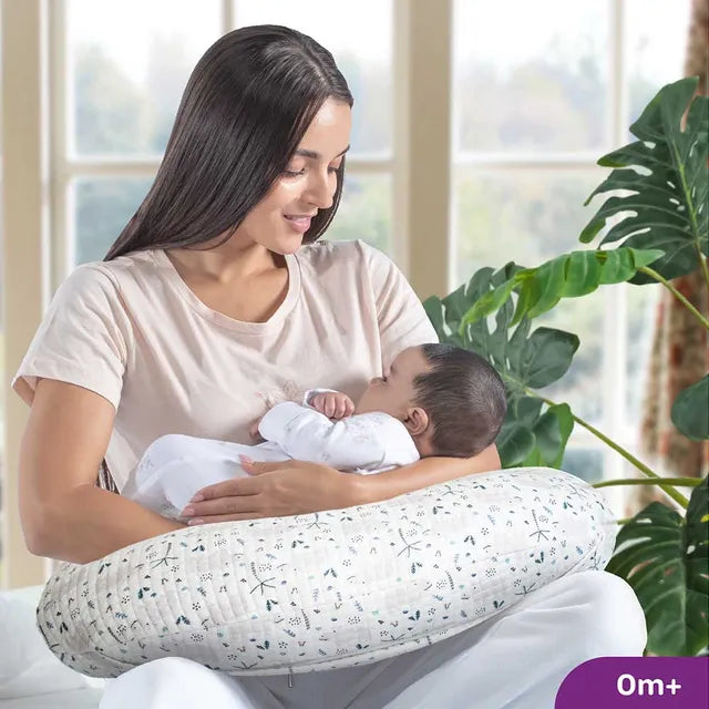 Moon Portable Nursing Support Pillow with Washable Cover Hippo