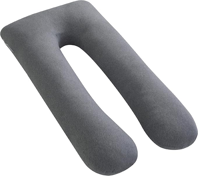 Moon Organic U Shaped Maternity Pillow Grey