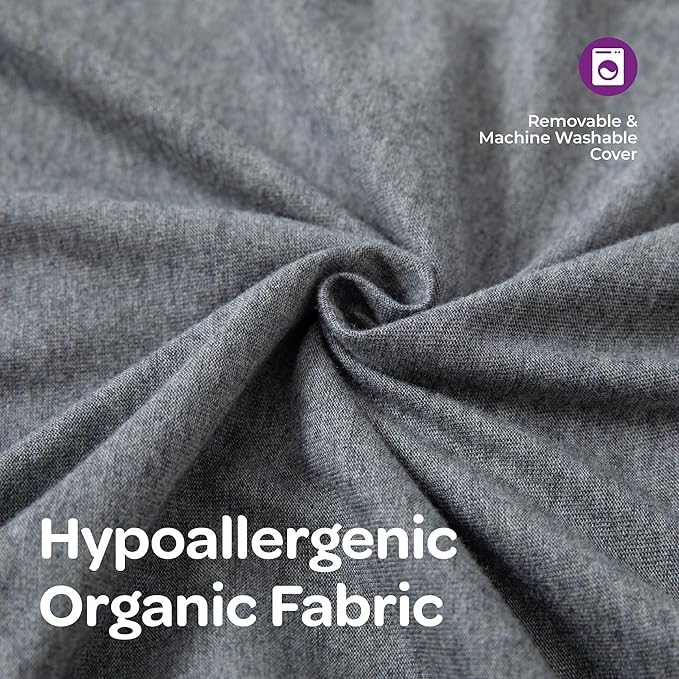 Moon Organic U Shaped Maternity Pillow Grey