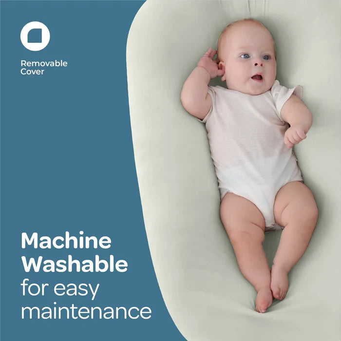 Moon Brand Lounger and Infant Floor Seat Green