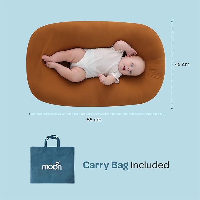 Moon Brand Lounger and Infant Floor Seat Brown