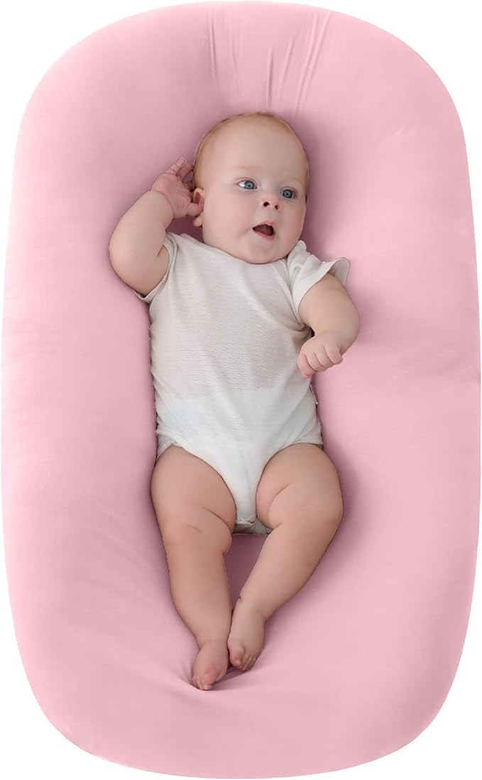 Moon Brand Lounger and Infant Floor Seat Pink