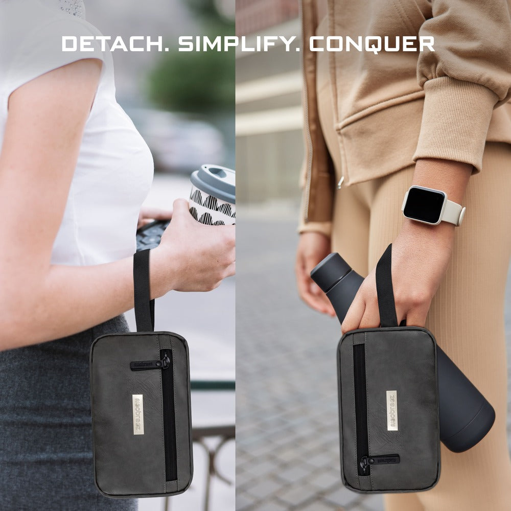 Neobreez Fyra Stroller Organizer Caddy with Insulated Cup Holder Dark Grey