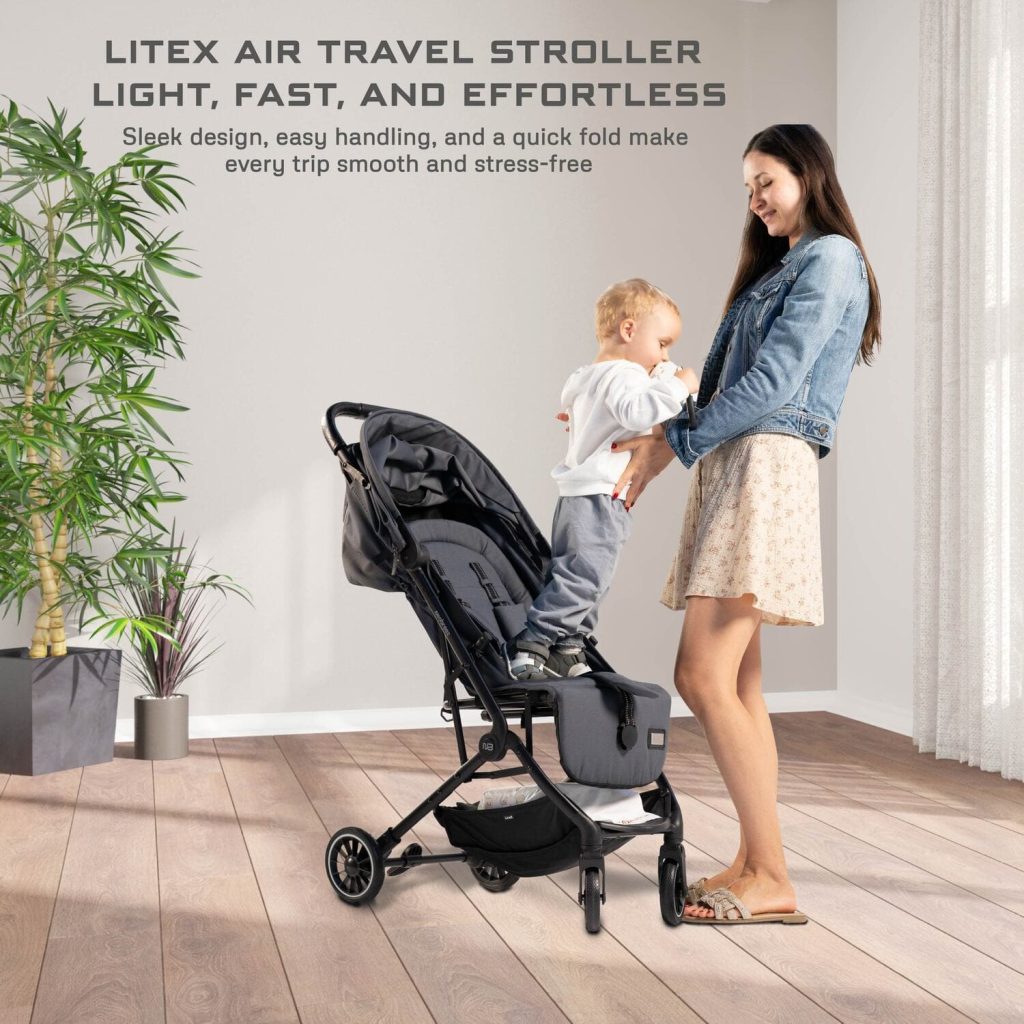Neobreez Litex Ultra Lightweight Cabin Size Travel Stroller Grey