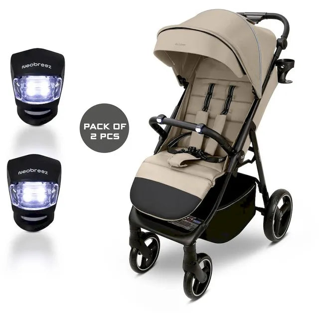 Neobreez Stroller LED Lights Battery Powered Tool Free Mount