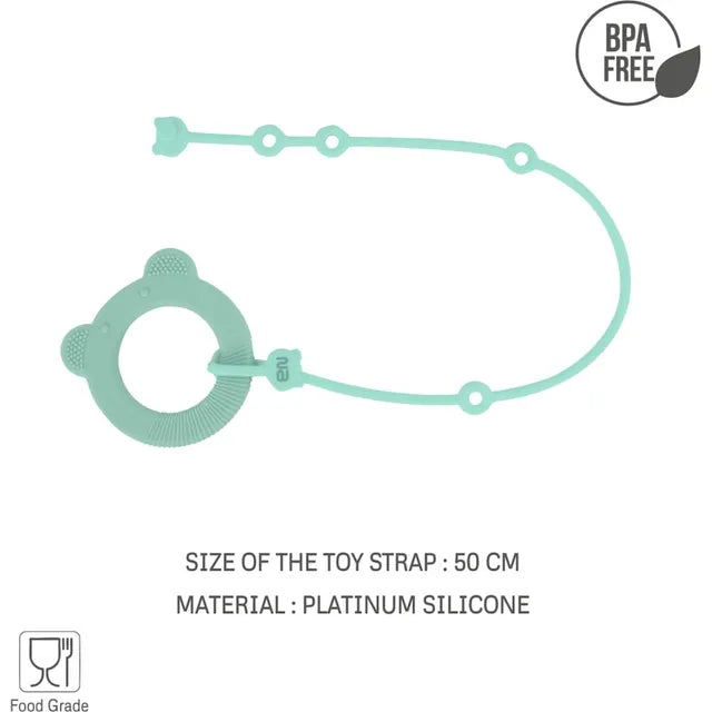 Neobreez Silicone Strap For Pacifiers Toys Teethers and Bottles Pack of 2
