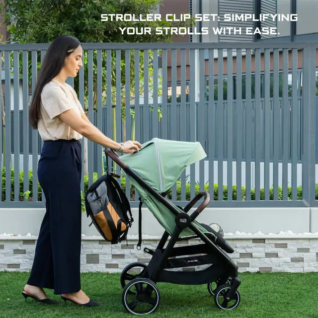 Neobreez Universal Stroller Hooks Clip Set Black
