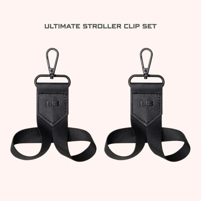 Neobreez Universal Stroller Hooks Clip Set Black