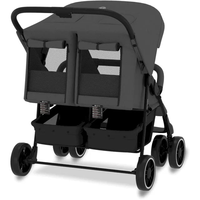 Neobreez Duadx Double Compact Twin Stroller Grey