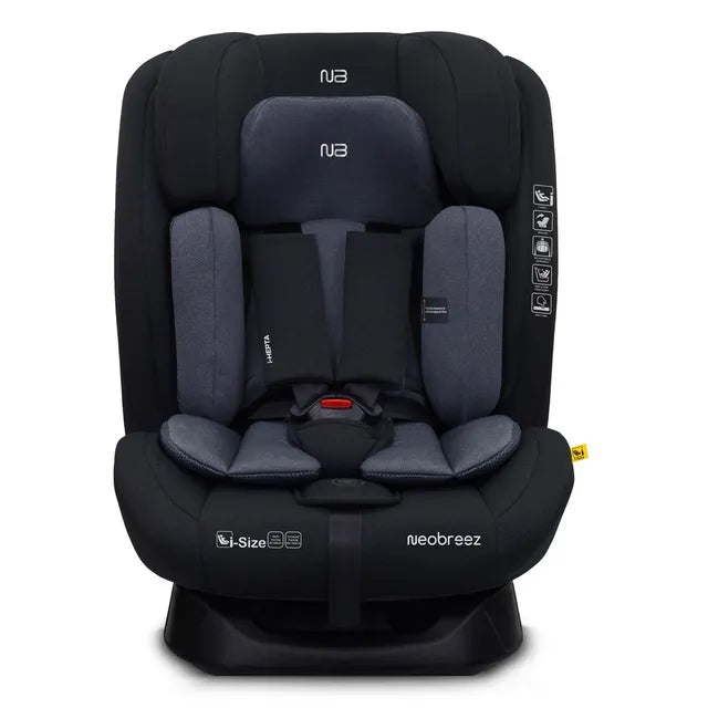 Neobreez i-Hepta i-Size All-In-1 Convertible Car Seat Black Gray