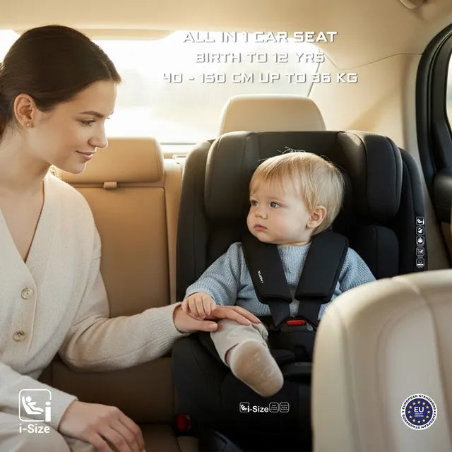 Neobreez i-Hepta i-Size All-In-1 Convertible Car Seat Black
