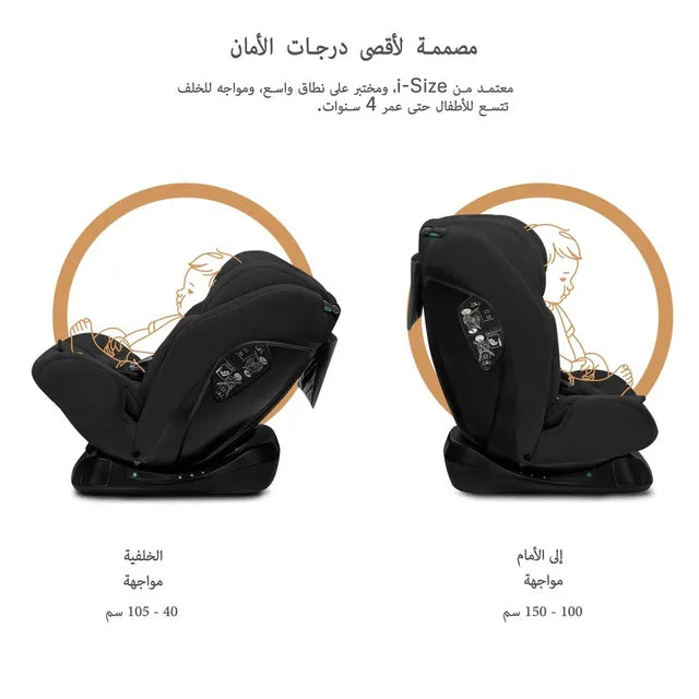 Neobreez i-Hepta i-Size All-In-1 Convertible Car Seat Black