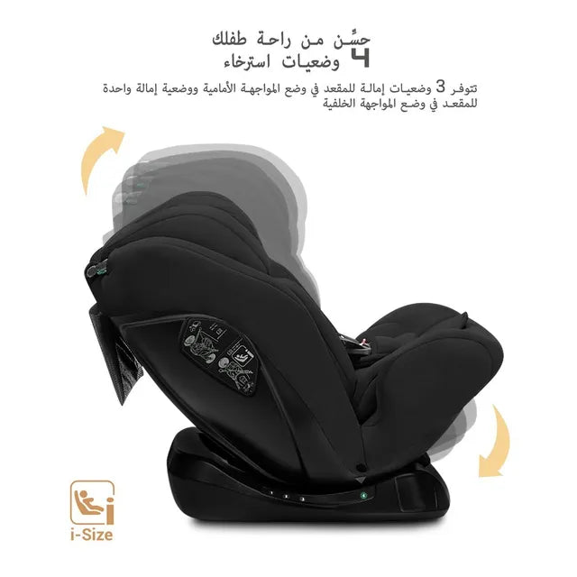 Neobreez i-Hepta i-Size All-In-1 Convertible Car Seat Black
