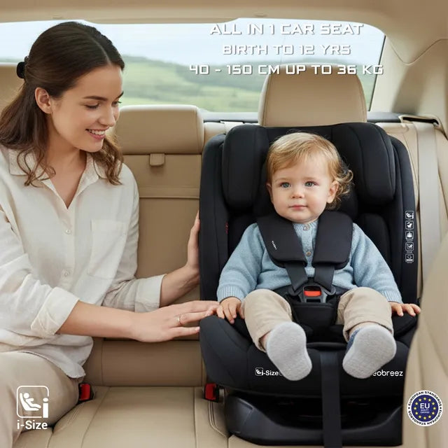 Neobreez i-Hepta i-Size All-In-1 Convertible Car Seat Black