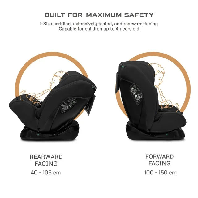 Neobreez i-Hepta i-Size All-In-1 Convertible Car Seat Black