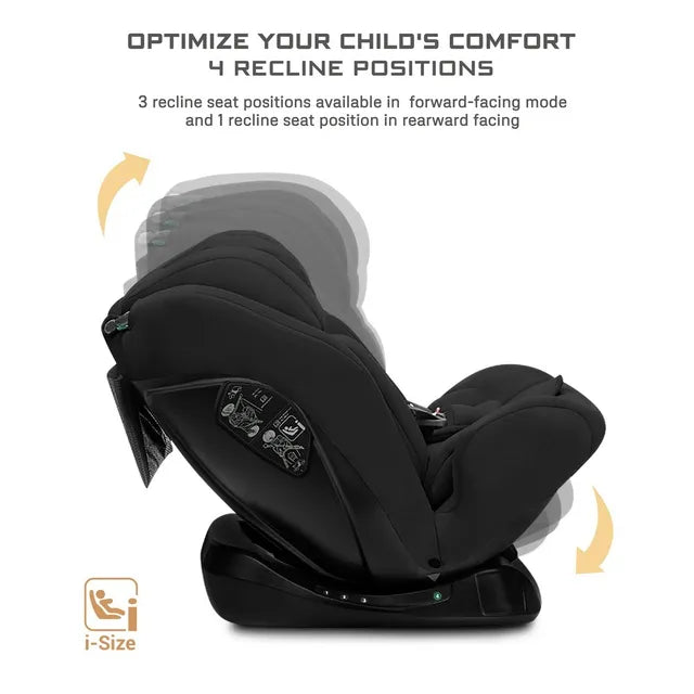 Neobreez i-Hepta i-Size All-In-1 Convertible Car Seat Black