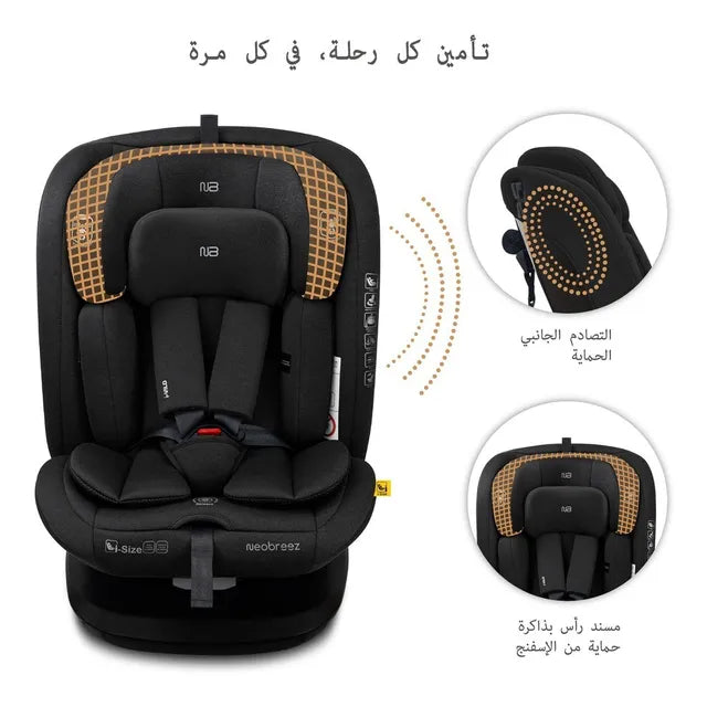 Neobreez - i-Vilo 360-Degree Isofix i-Size Car Seat Black