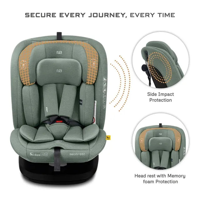 Neobreez - i-Vilo 360-Degree Isofix i-Size Car Seat Green