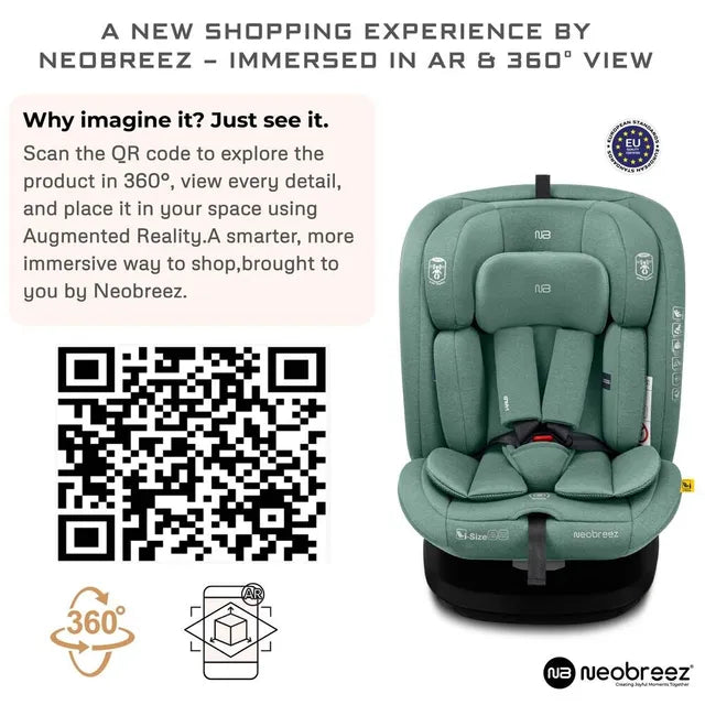 Neobreez - i-Vilo 360-Degree Isofix i-Size Car Seat Green