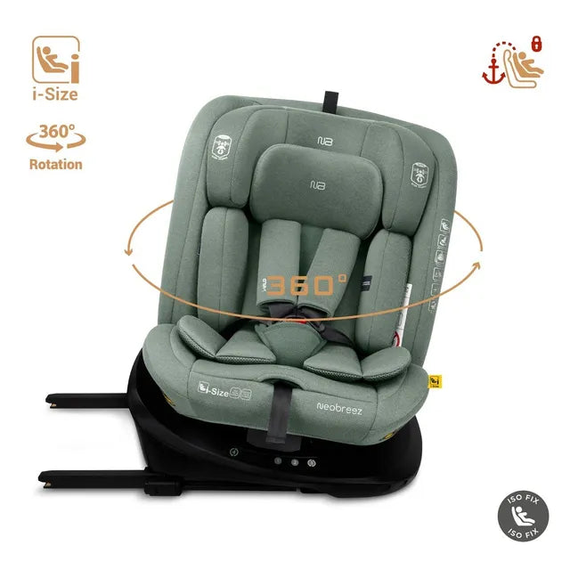 Neobreez - i-Vilo 360-Degree Isofix i-Size Car Seat Green