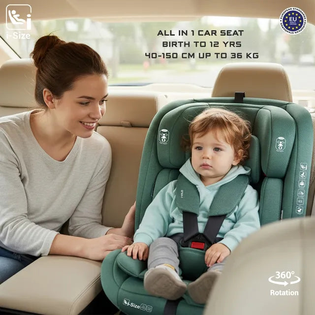 Neobreez - i-Vilo 360-Degree Isofix i-Size Car Seat Green